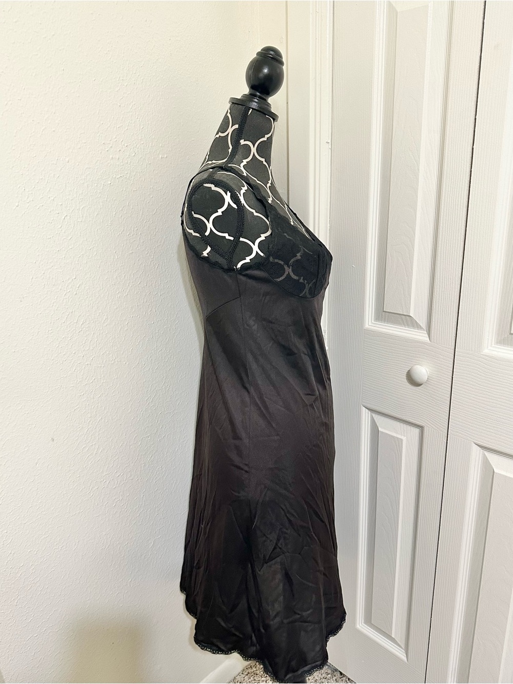 Vanity affair Vintage 80s Floral Lace Slip Dress - Picture 4 of 13